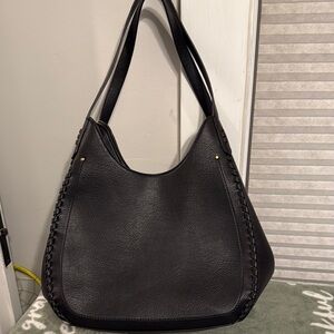 Style & Co Black Hobo Bag with Crescent Design - VERY SPACIOUS!